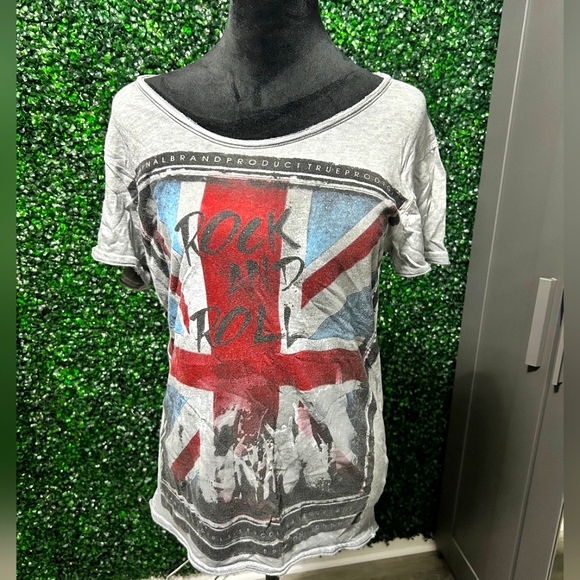 Rock & Roll Distressed Tee - Picture 1 of 3